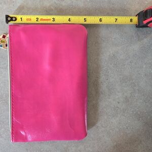 Vibrant Pink & Royal Blue Leather Pouch